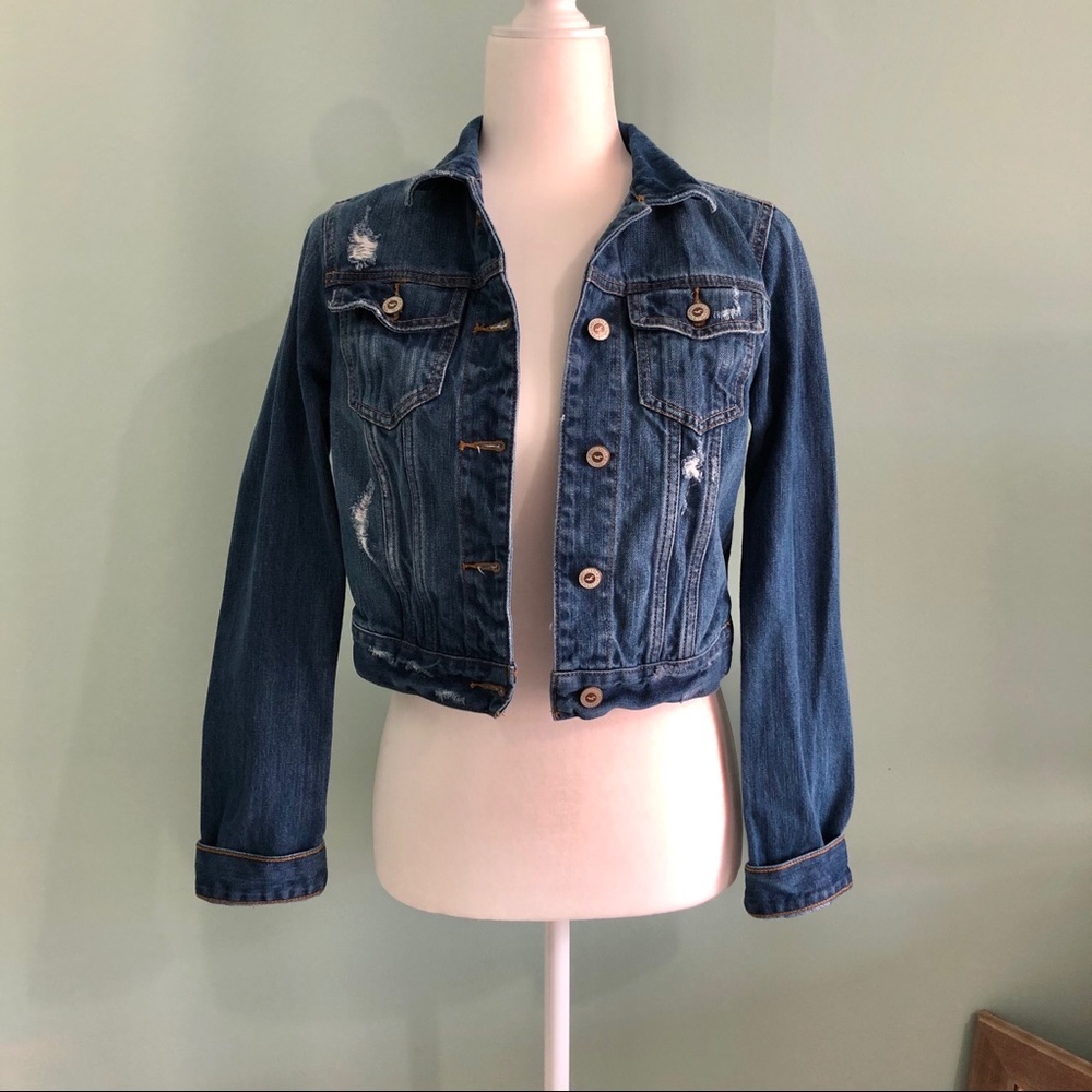 Hollister Distressed Jean Jacket